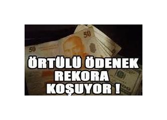 Örtülü harcamalar rekora koşuyor...