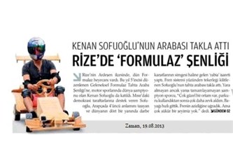 Rize Ardeşen'de "Formulaz Şenliği"