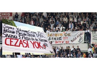 Stadlarda siyasi slogan