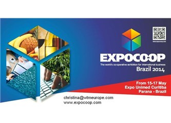 EXPOCOOP Brezilya 2014 Kooperatifler Fuarı Türk Kooperatifçileri Bekliyor. 