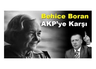 Behice Boran AKP’ye karşı