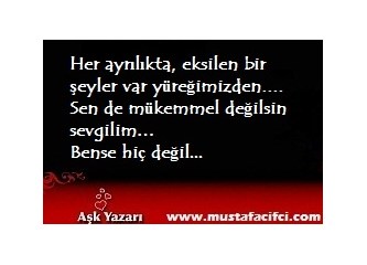 Hiç birimiz mükemmel değiliz