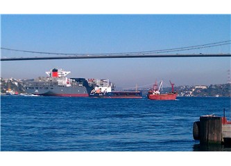 Kuzguncuk önünde çarpışan gemiler