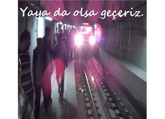 Yaya da olsa "Marmaray" karşıya geçirecek.
