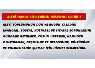 Alevi haber sitelerinin misyonu nedir?