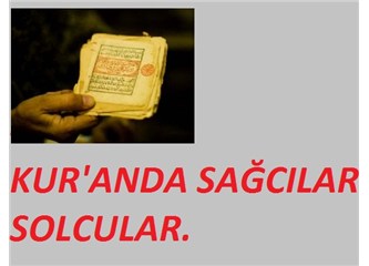 Kur'an'da sağcılar solcular