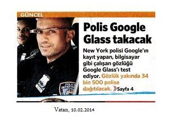New York Polisi, Google Glass'ı test ediyormuş...