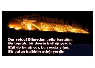 Çanakkale’de Şehitlerim dolaşır