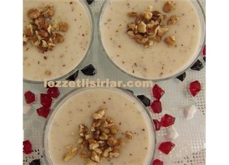 Bademli puding yapılışı
