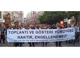 "Yeni Türkiye ve İleri Demokrasi" uygulamaları, anayasanın 26. ve 34 maddeleri...
