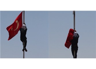 "O Bayrak" yeni inmedi...