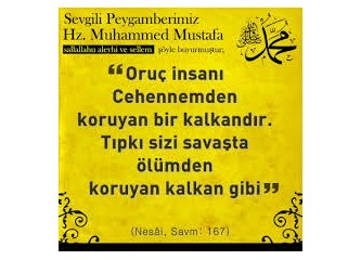 Oruç tutuyorsak, hakkını vermeliyiz