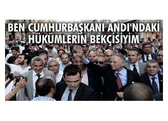 Cumhurbaşkanlığı andındaki tarafsızlık kimin için?