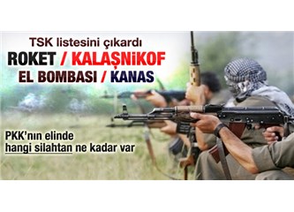 Uzun namlulu silahlar, roketatarlar, Doçka ve PKK