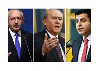 Kılıçdaroğlu, Devlet Bahçeli ve Demirtaş partilerinden istifa etmelidirler...
