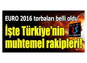 Avrupa Şampiyonasına katılacak takımlar ve takımların torbaları belli oldu. Türkiye hangi torbada?