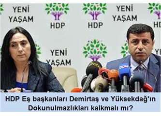 Dokunulmazlıklar kaldırılmalı mı?