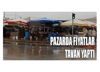 Pazarda fiyatların yanına yaklaşılmıyor. 5 liranın altında hiç ürün yok!