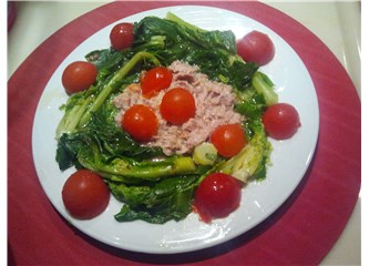 Balıklı cibez salatası