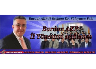 Burdur AKP'de il yönetimi açıklandı