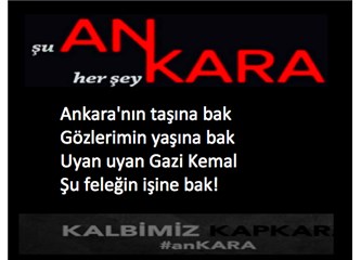 Kadıköy ses verdi: Kalbimiz kapkara seninleyiz Ankara!.