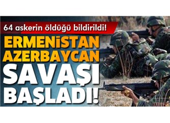 “Vetan can Azerbaycan” diye diye yine savaş başladı; bu kadar sevmeyin şu ülkenizi ya!