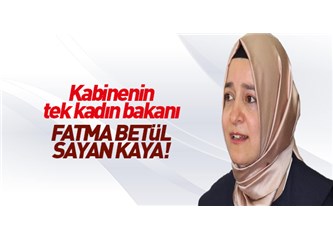 İşte AKP’nin kadına verdiği değer: 12 milyon kadının oyunu aldı, sadece bir tek kadına görev verdi