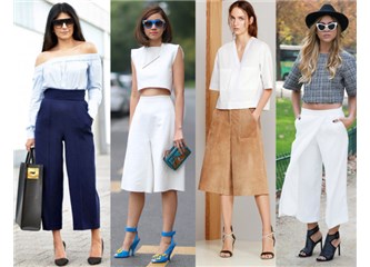 En şık Trend: Culottes pantolonlar!
