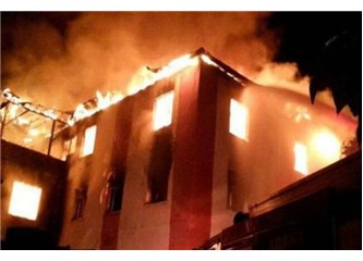 Adana Aladağ'da yurt yangını
