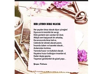 Her şeyden biraz olacak!