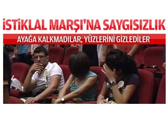 İstiklal marşında ayağa kalkmıyormuş, istemiyorsa kalkmasın; insanlar bir şeyi sevmeye zorlanamaz
