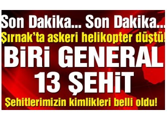 Şırnak şehitlerime...