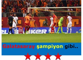 Galatasaray şampiyon gibi..