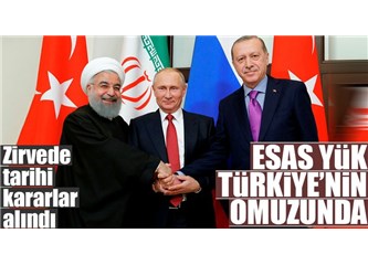 Soçi Zirvesi, Suriye'nin Toprak Bütünlüğünün Korunması ve Üniter Yapısının Tesisi...