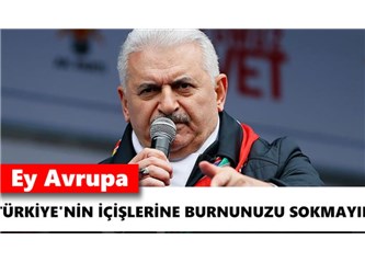 Tepkimizi Ey Avrupa Diye Genellersek İlgisi Olmayan Ülkeler Bize de Söylüyor Diye Gücenebilirler