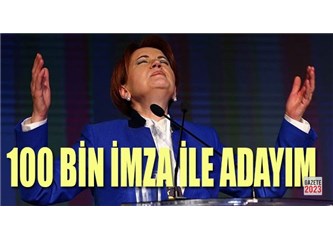 İmza Verecek Yüz Bin Kişi Yoksa Başkan Olmanı İsteyen de Yok Demektir