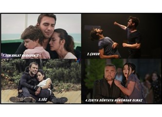 Geçen Haftanın (11 - 17 Haziran 2018) En Çok İzlenen Dizileri!