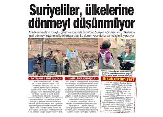 Suriyelilerin Ülkelerine Dönmek İstememeleri AKP’nin Gitmesinler Anlamına Gelen Politikası Yüzünden