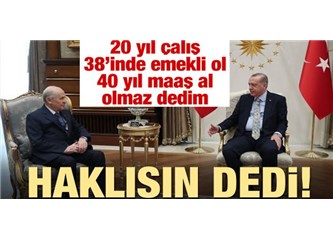 Emeklilikte Yaşa Takılanlar Muhalefet Yeter Sayısına Rağmen Kabul Edilmezse Demek ki Erdoğan Haklı